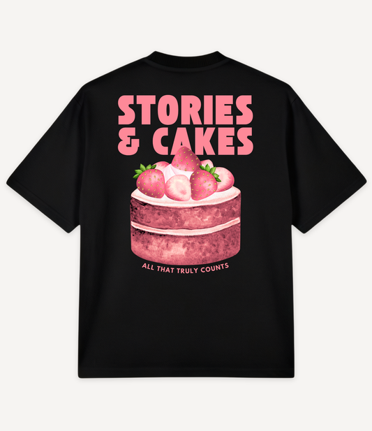 STORIES AND CAKES OVERSIZED T-SHIRT