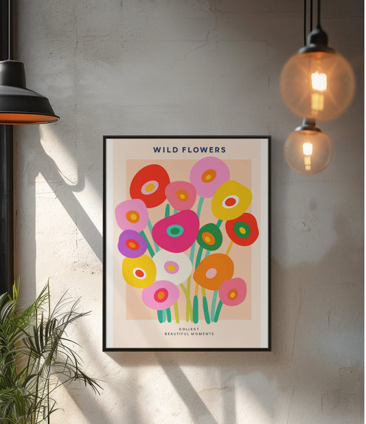 COLORFUL WILDFLOWER POSTER