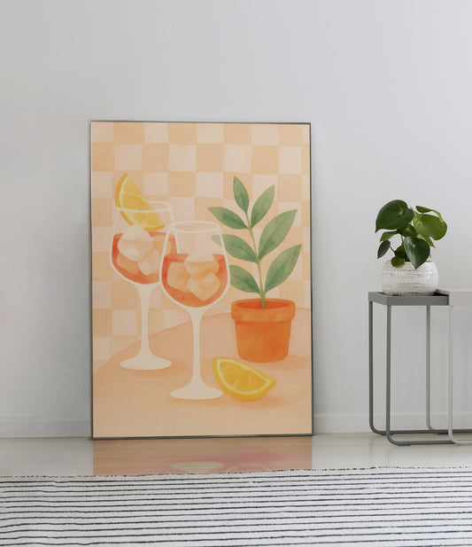CHIC SUMMER DRINK POSTER