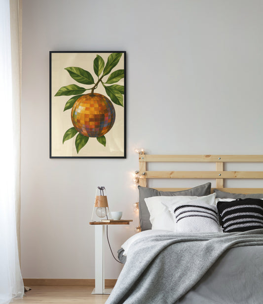 DISCO ORANGE PLANTA POSTER