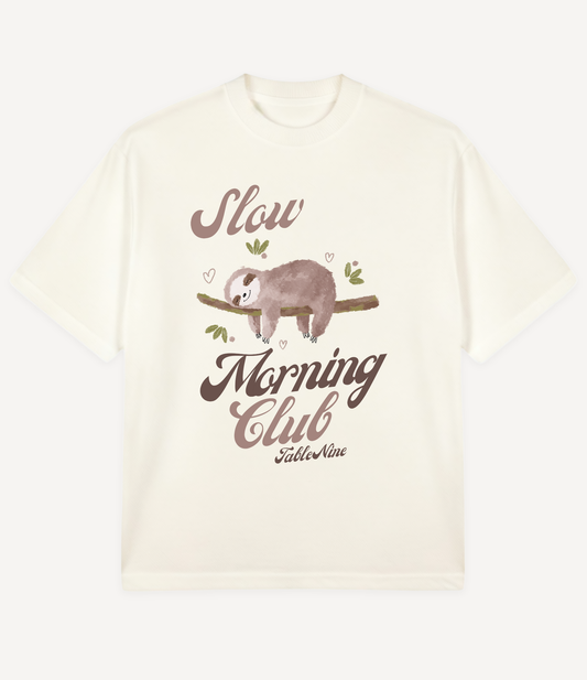 SLEEPING SLOTH OVERSIZED T-SHIRT