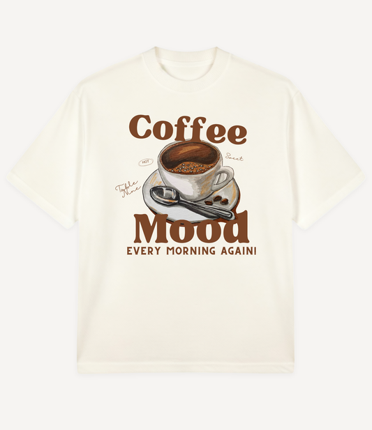 COFFEE MOOD OVERSIZED T-SHIRT