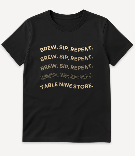 BREW SIP REPEAT T-SHIRT