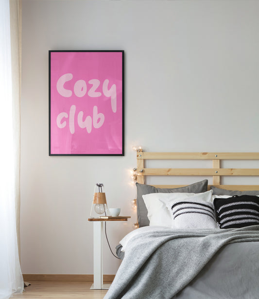 COZY CLUB POSTER IN ROSA BEIGE