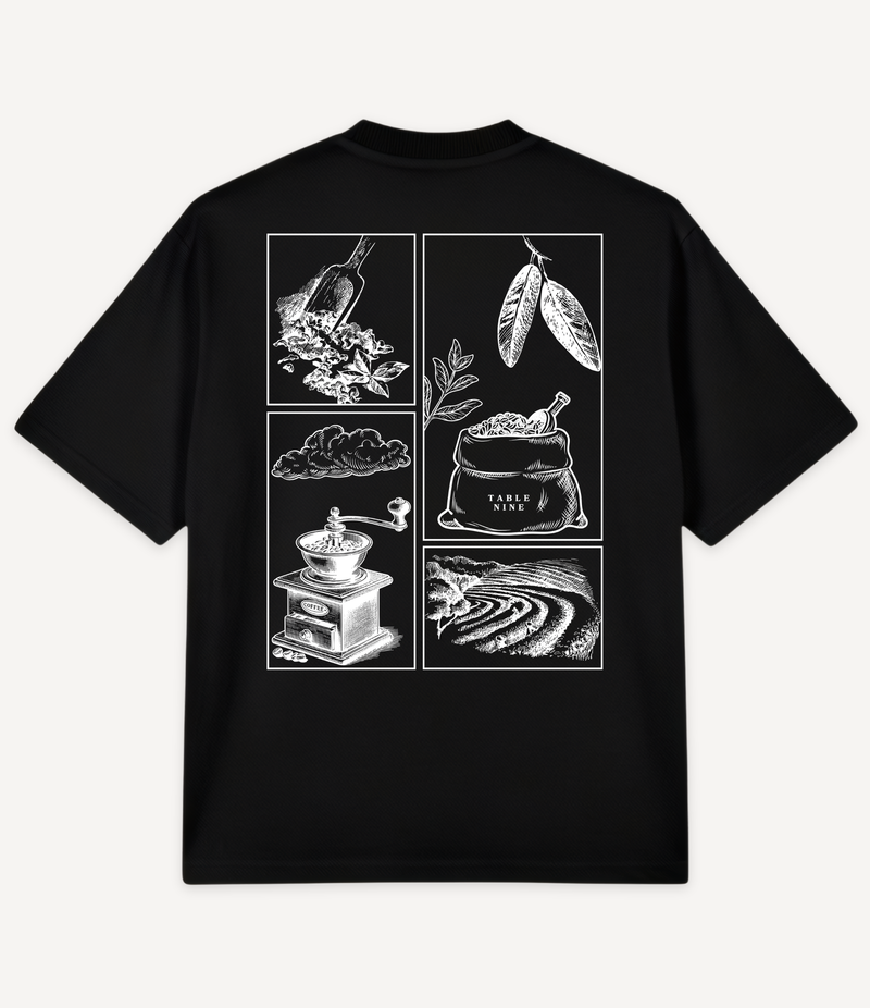 COFFEE BEANS OVERSIZED T-SHIRT