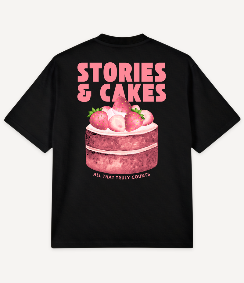 STORIES AND CAKES OVERSIZED T-SHIRT