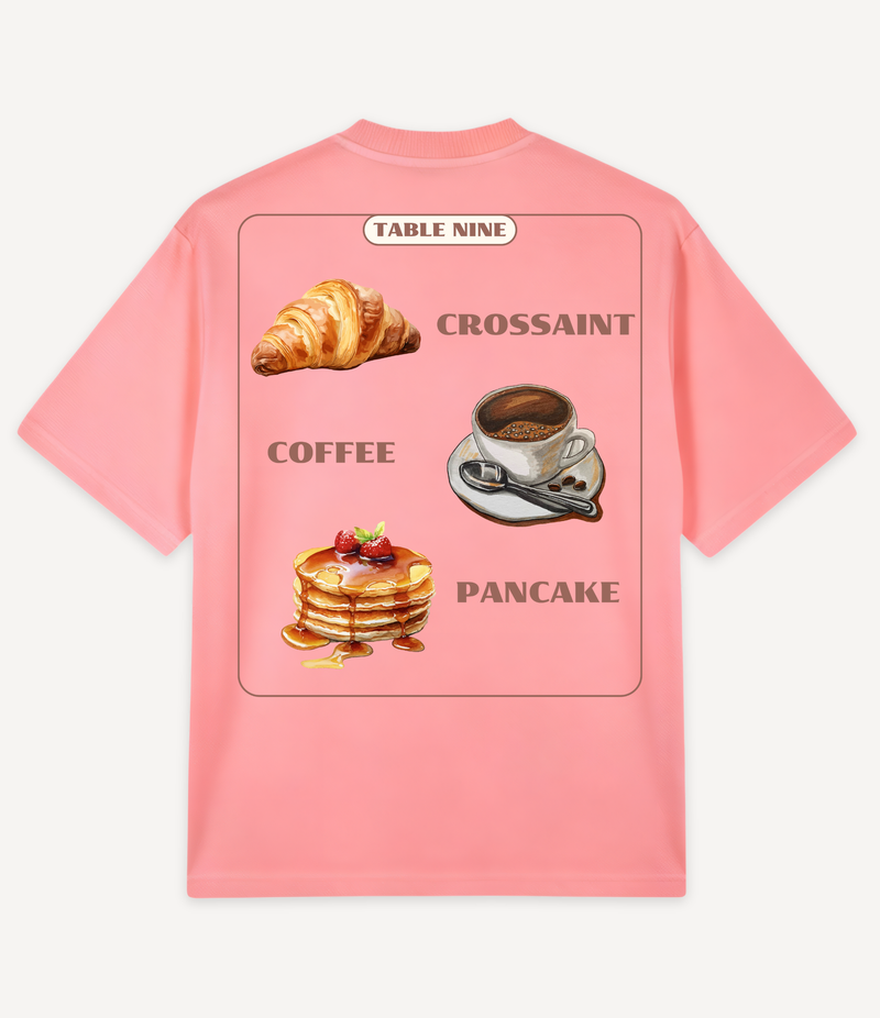 BREAKFAST MENU OVERSIZED T-SHIRT
