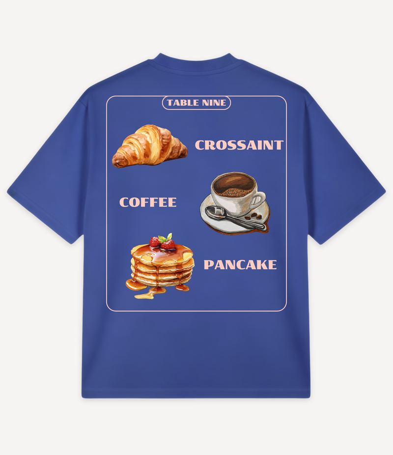 BREAKFAST MENU OVERSIZED T-SHIRT