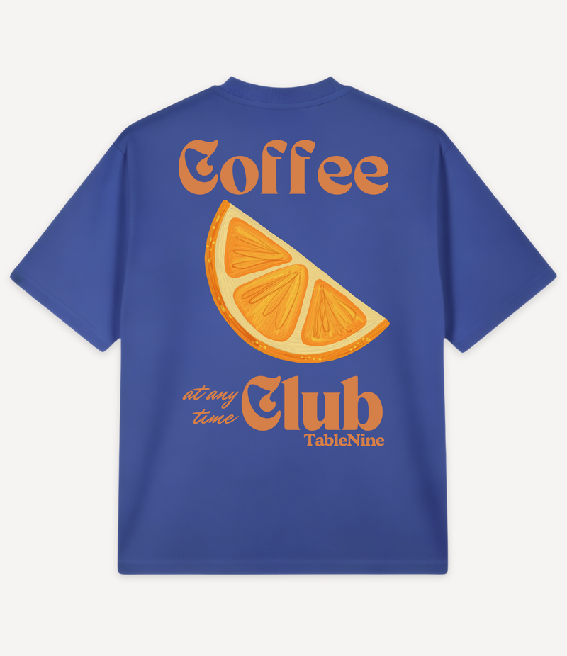 ORANGE COFFEE CLUB OVERSIZED T-SHIRT