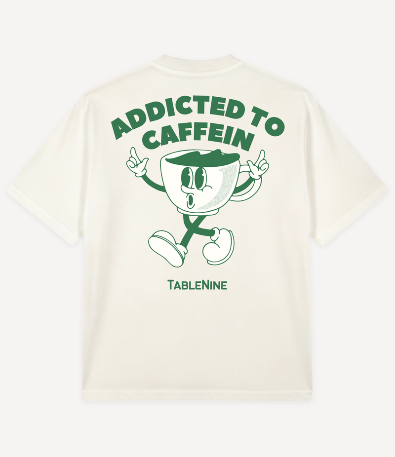 ADDICTED TO CAFFEINE OVERSIZED T-SHIRT