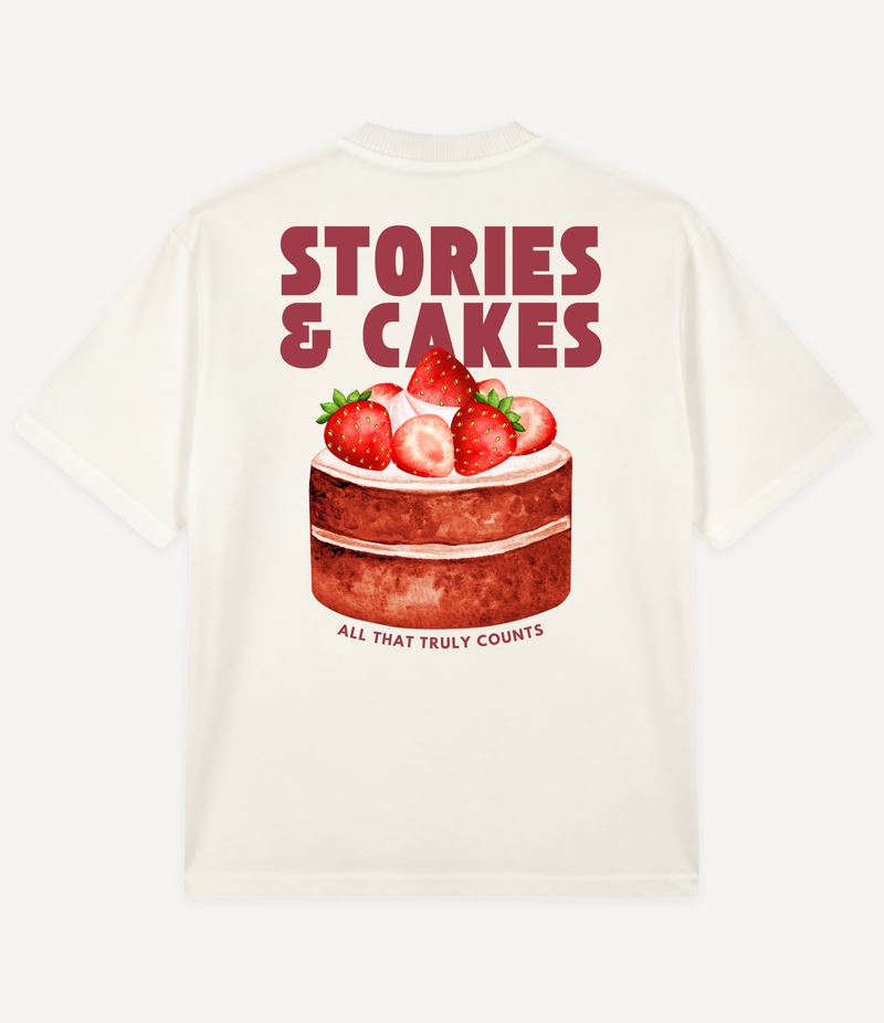 STORIES AND CAKES OVERSIZED T-SHIRT
