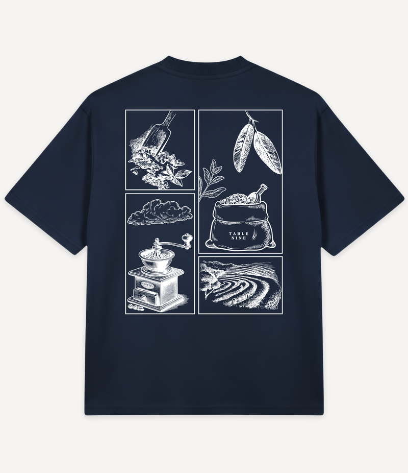 COFFEE BEANS OVERSIZED T-SHIRT