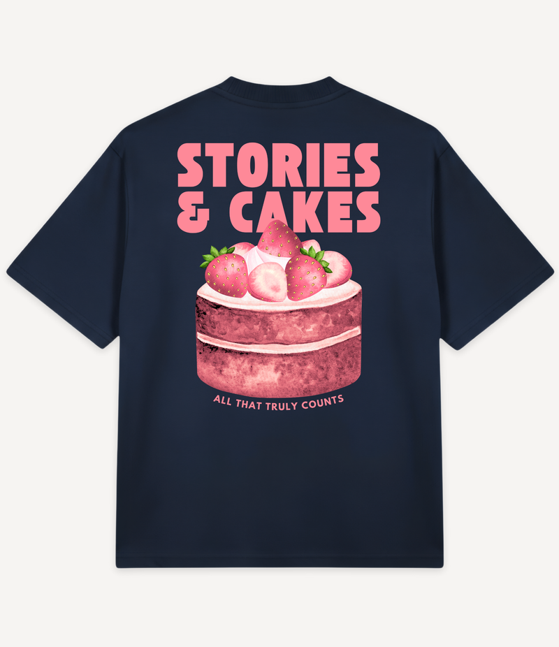 STORIES AND CAKES OVERSIZED T-SHIRT