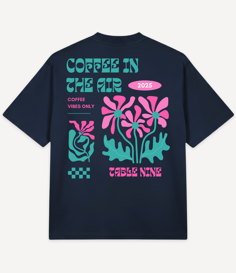 COFFEE IN THE AIR OVERSIZED T-SHIRT