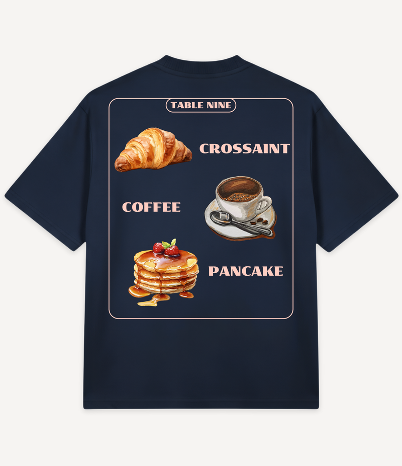 BREAKFAST MENU OVERSIZED T-SHIRT
