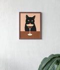 ESPRESSO MARTINI CAT POSTER IN BEIGE - Image 2