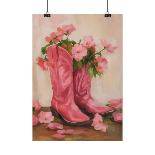 Pint Floral Boots