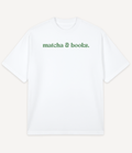 MATCHA AND BOOKS OVERSIZED T-SHIRT - Image 1