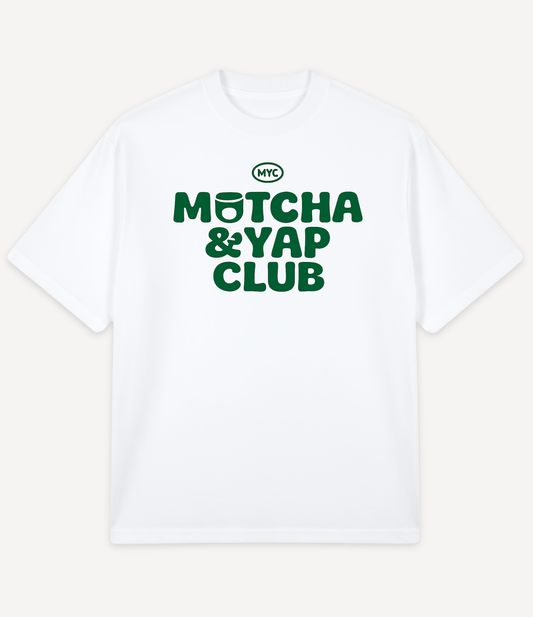 MATCHA & YAP CLUB OVERSIZED T-SHIRT