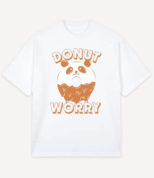 DONUT WORRY PANDA OVERSIZED T-SHIRT
