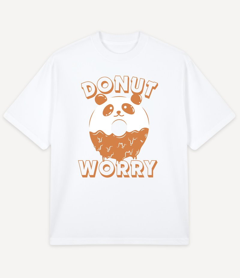 DONUT WORRY PANDA OVERSIZED T-SHIRT