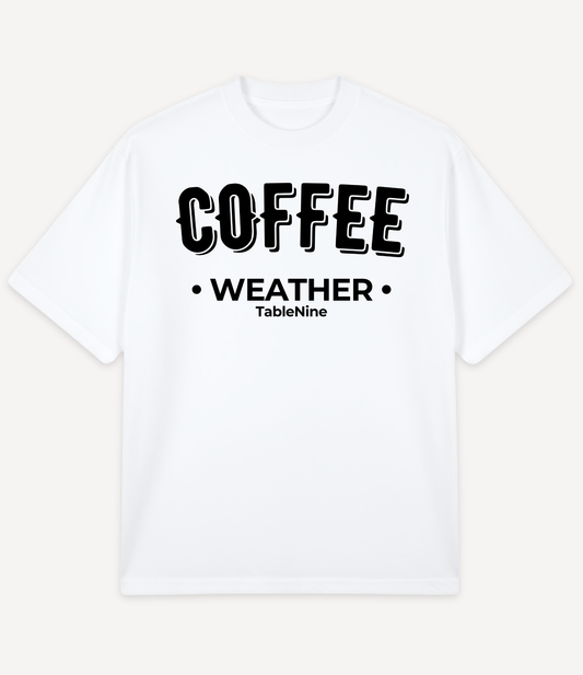 COFFEE WEATHER OVERSIZED T-SHIRT