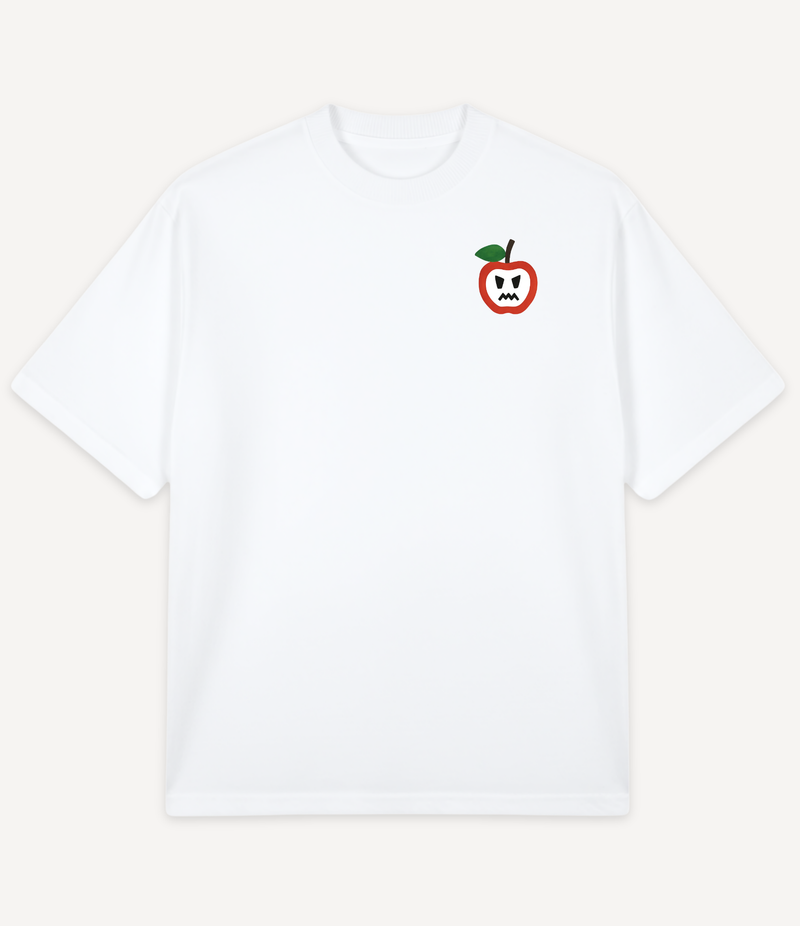 MAD APPLE OUTLINE OVERSIZED T-SHIRT