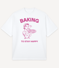 BAKING TO STAY HAPPY OVERSIZED T-SHIRT - Image 1