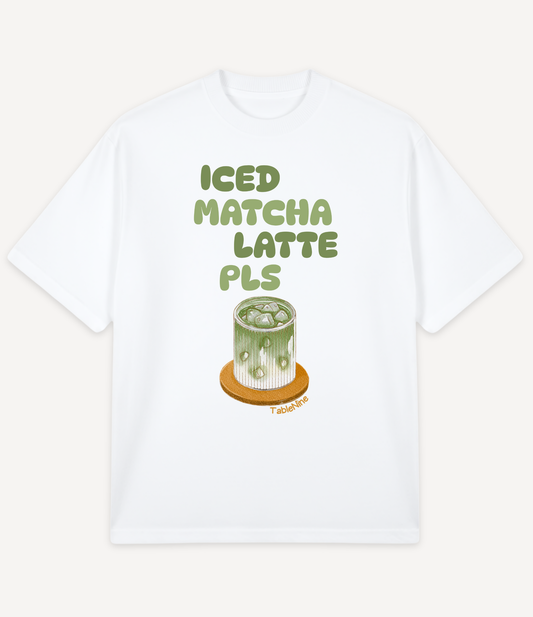 ICED MATCHA LATTE OVERSIZED T-SHIRT