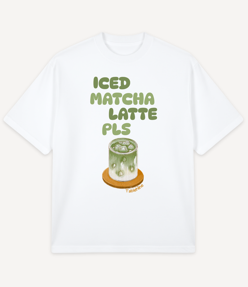 ICED MATCHA LATTE OVERSIZED T-SHIRT