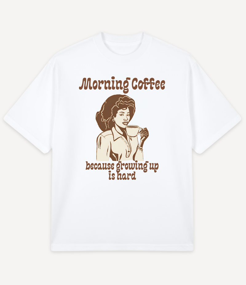 MORNING COFFEE OVERSIZED T-SHIRT