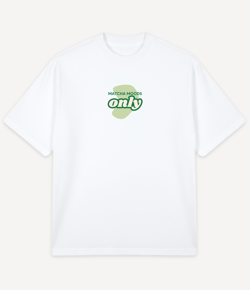 MATCHA MOODS ONLY GREEN OVERSIZED T-SHIRT