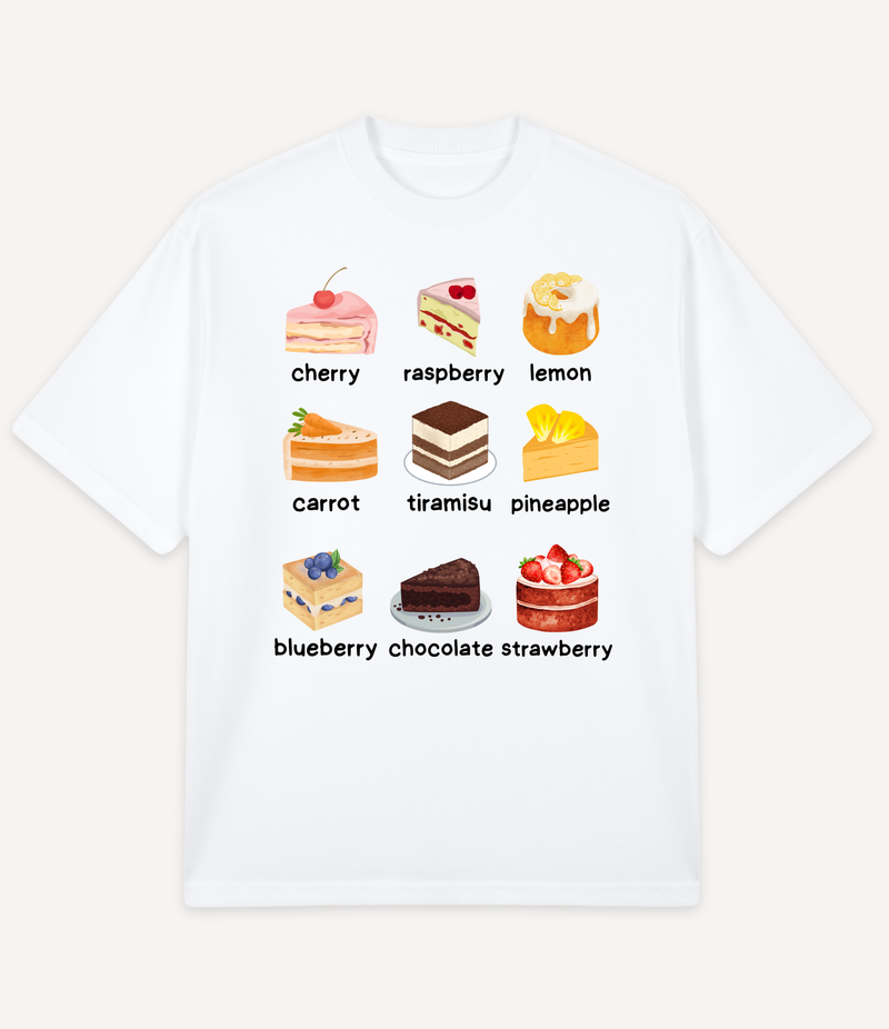 DESSERT LOVER'S OVERSIZED T-SHIRT