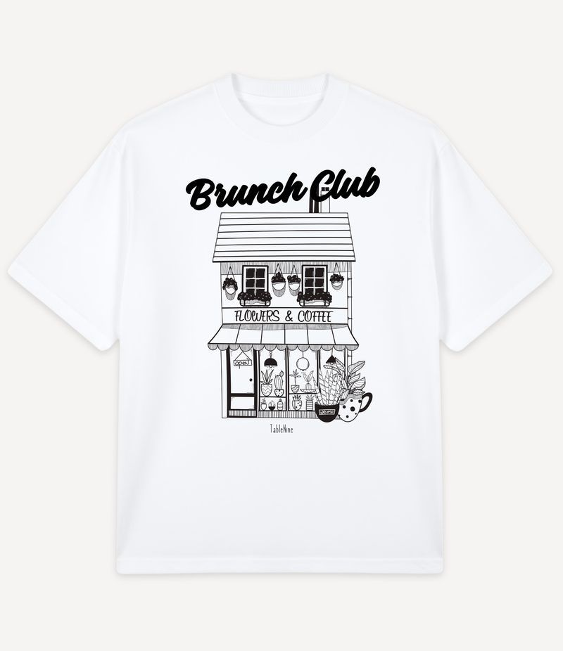 BRUNCH CLUB HOUSE OVERSIZED T-SHIRT