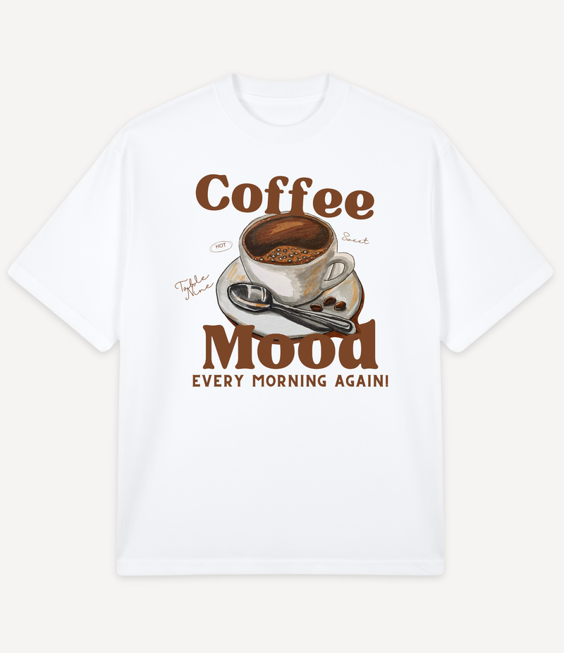 COFFEE MOOD OVERSIZED T-SHIRT