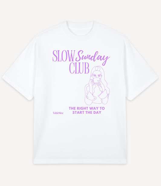 SLOW SUNDAY OVERSIZED T-SHIRT