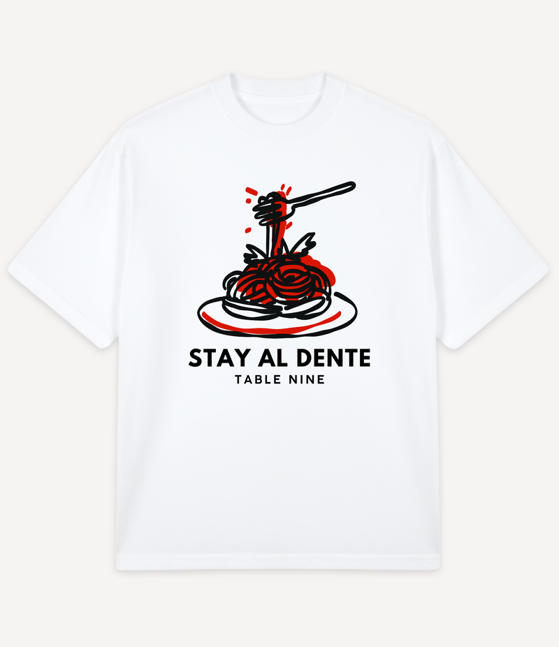 STAY AL DENTE OVERSIZED T-SHIRT