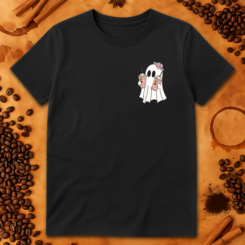 CUTE COFFEE GHOST T-SHIRT