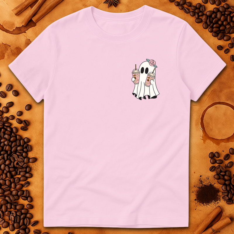 CUTE COFFEE GHOST T-SHIRT