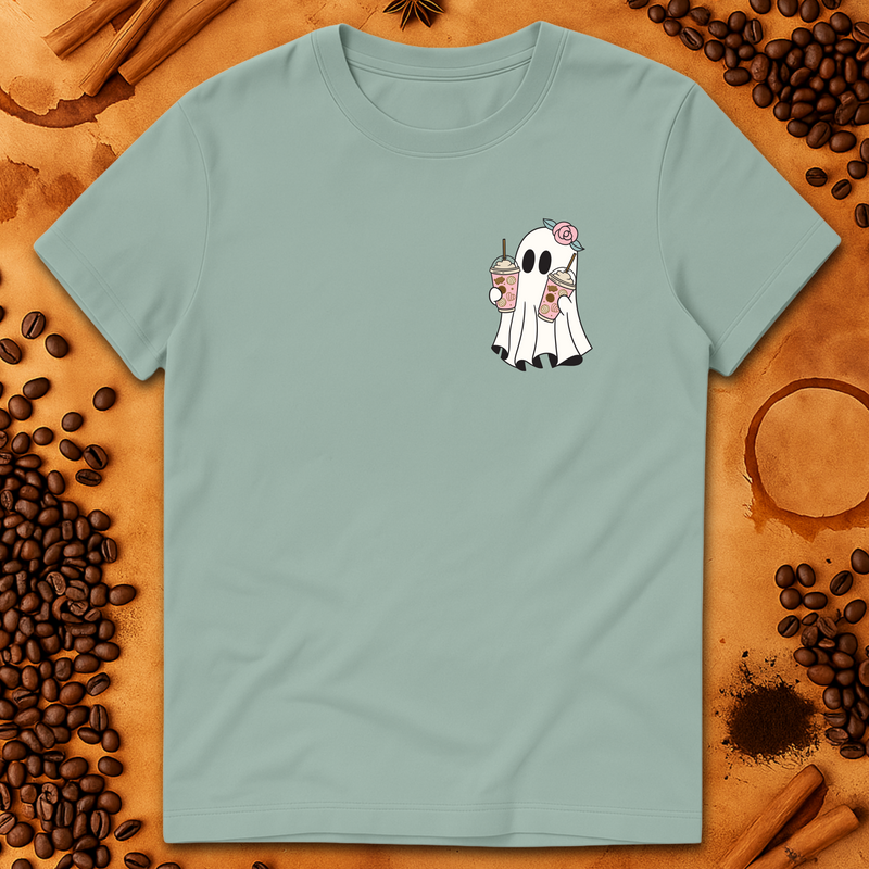 CUTE COFFEE GHOST T-SHIRT