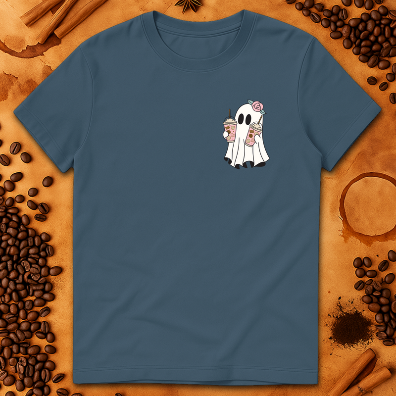 CUTE COFFEE GHOST T-SHIRT