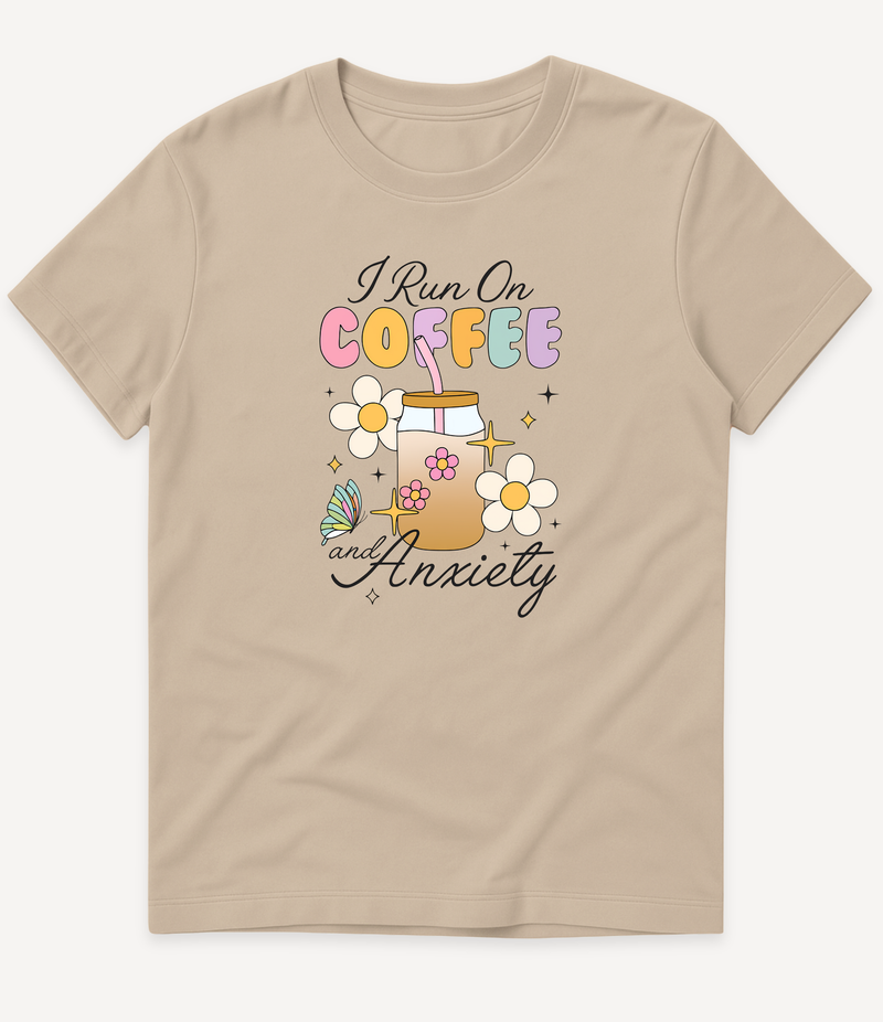 COFFEE AND ANXIETY T-SHIRT