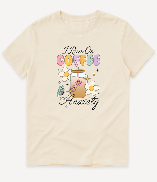 COFFEE AND ANXIETY T-SHIRT