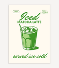 ICED MATCHA LATTE POSTER - Image 1