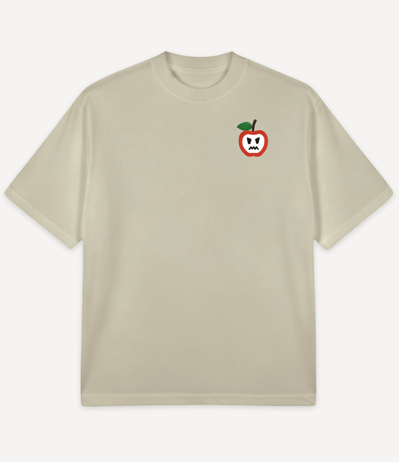 MAD APPLE OUTLINE OVERSIZED T-SHIRT
