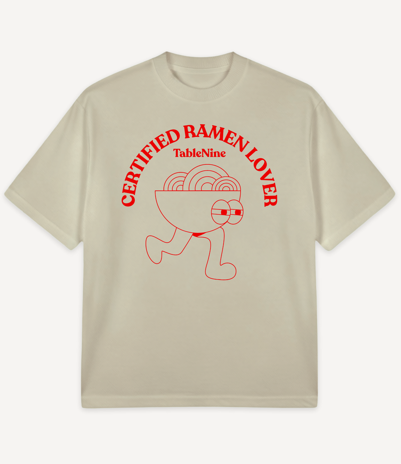 CERTIFIED RAMEN LOVER OVERSIZED T-SHIRT