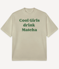 COOL GIRLS DRINK MATCHA OVERSIZED T-SHIRT - Image 4