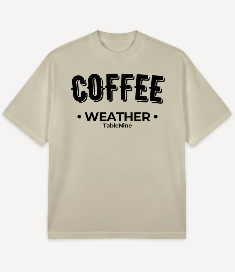 COFFEE WEATHER OVERSIZED T-SHIRT
