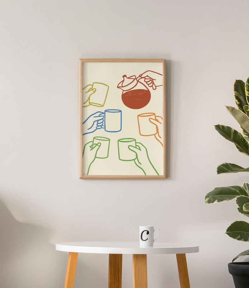 COFFEE CHEERS POSTER