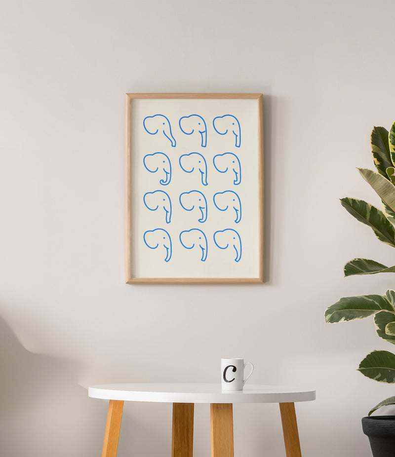 WHIMSICAL ELEPHANT POSTER